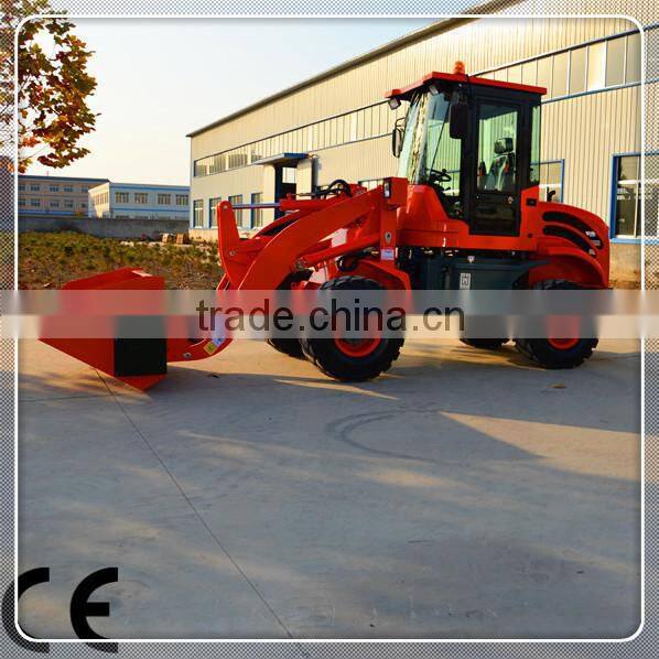 small front wheel loader TY18 front loader for sale with quick hitch for multi use