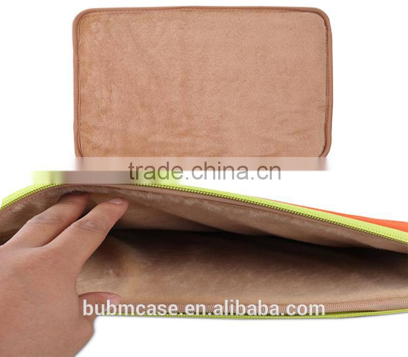 BUBM 2016 Newly design waterproof custom nylon laptop sleeve with pocket