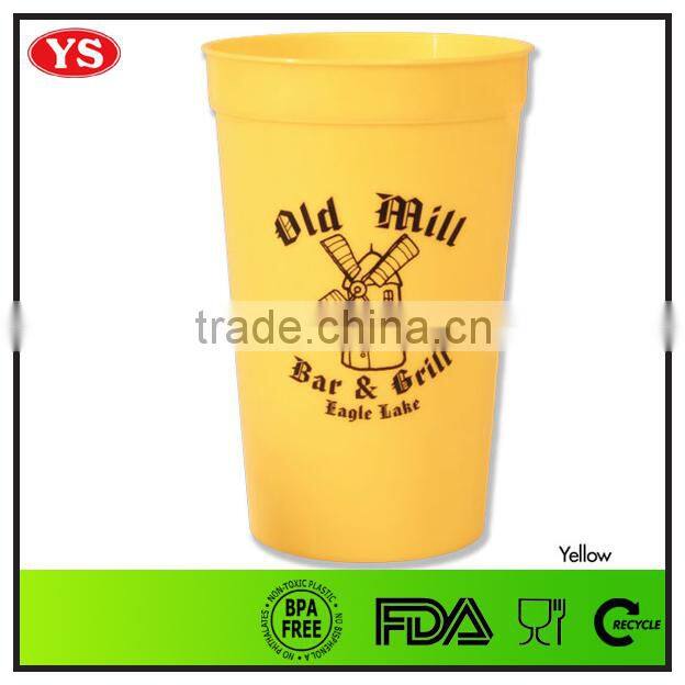 BPA Free 16 oz PP stadium cups for beverage