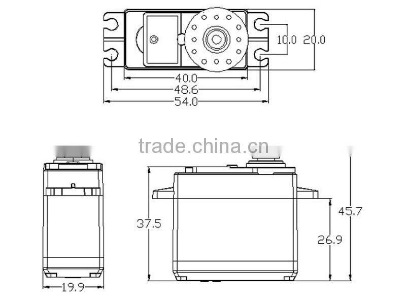 K-power M0300 Standard Dual Ball Bearing / Waterproof rc Servo