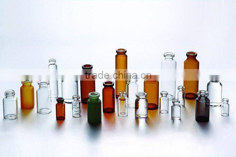 penicillinglass bottle with silicone rubber paint cap for njection bottle