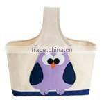 Most Fashion Felt Owl Cartoon Canvas Storage Tote for Children
