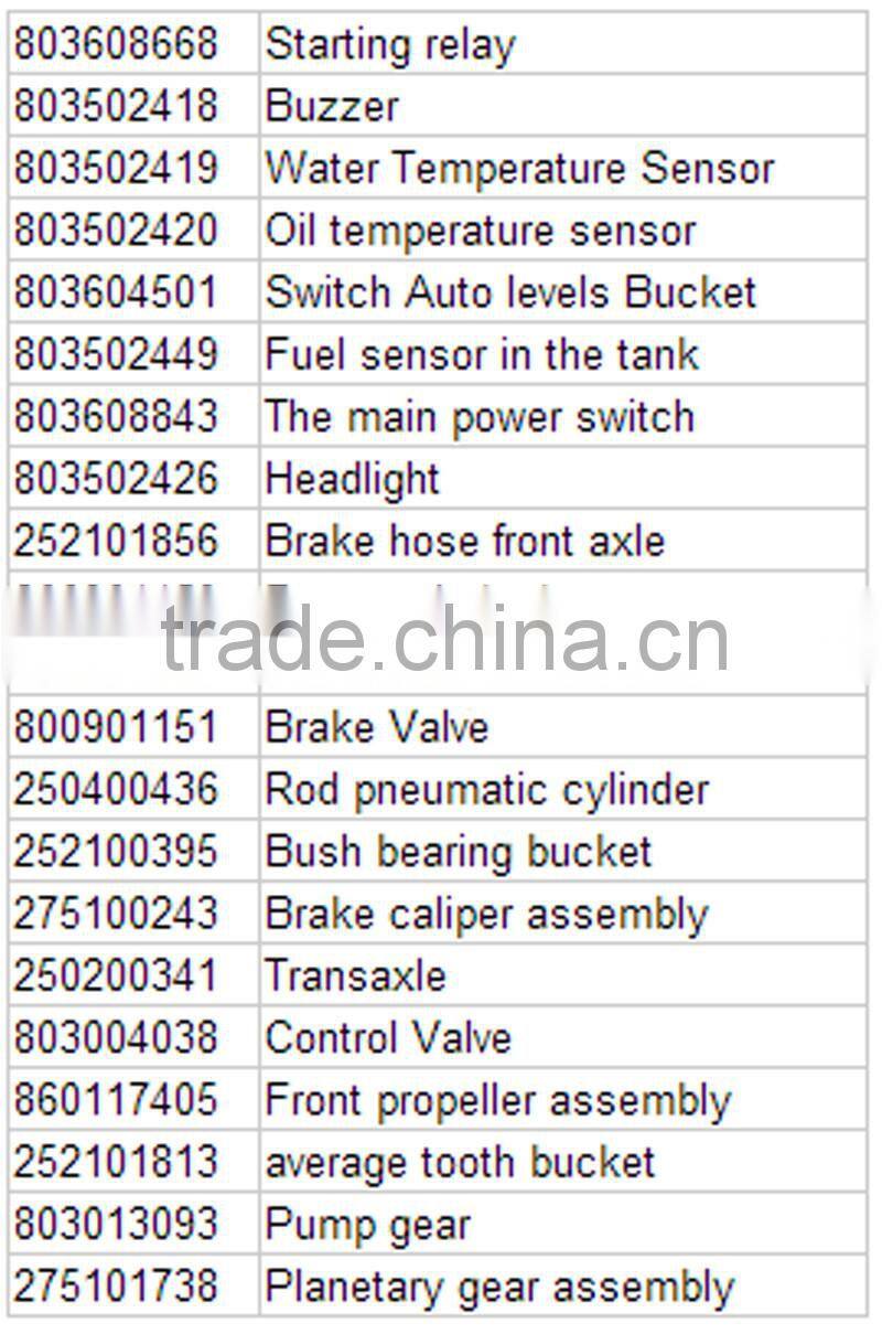 construction machines parts DISC brake pads for LW300K