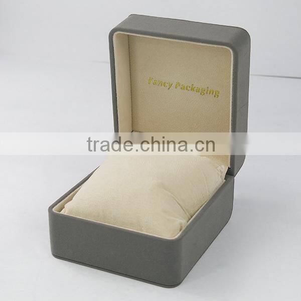 Plastic Watch Box with PU Leather Fancy Jewelry Box