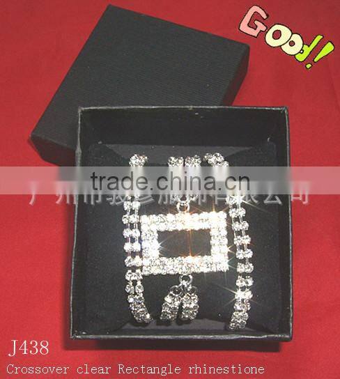 Metal rhinestone shoulder staps J072