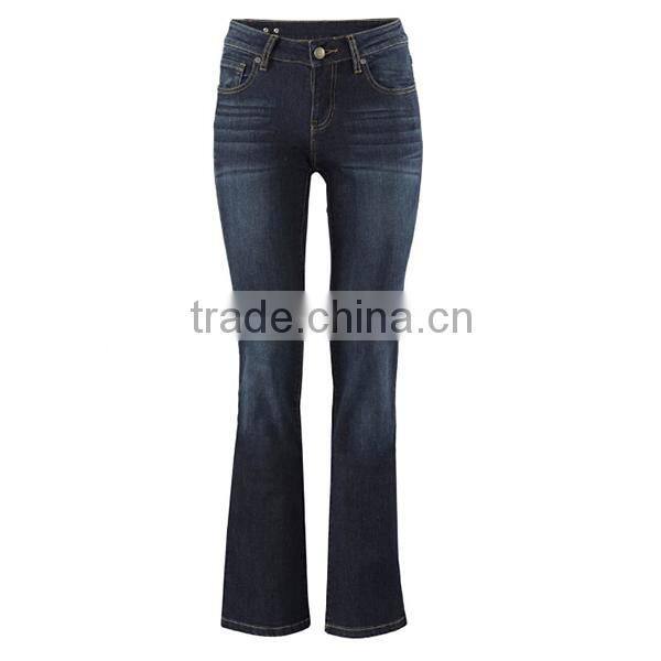 custom jeans pants fashion dark blue ladies low waist jeans