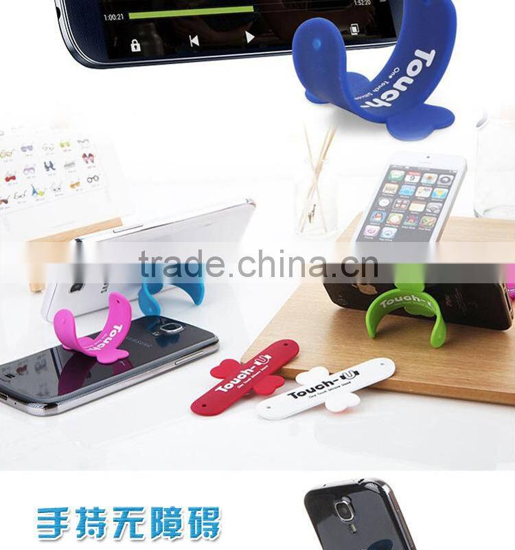 Touch-U One-touch Silicone Cell Phone Holder Stand for Mobile phone