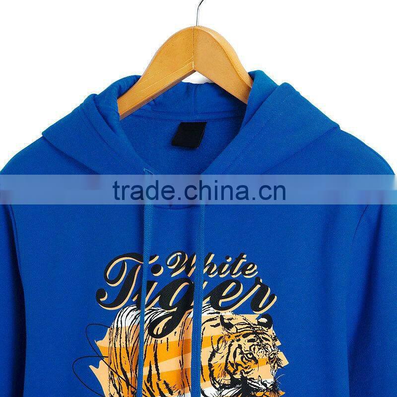 100 Cotton Men's Hooded Printed Sweatshirt