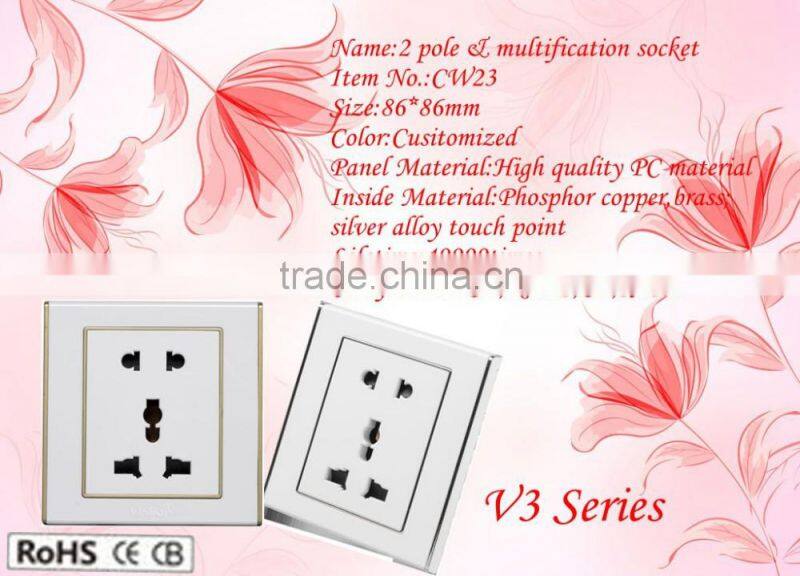 China Guangdong VISBO Manufacturer multification socket