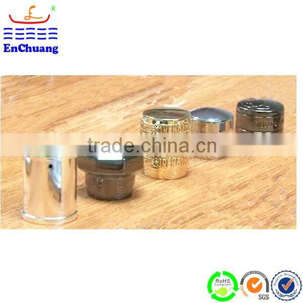 Black metal zamac perfume bottle cap for perfume bottles