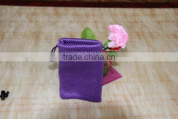 Designer antique golf mesh pouch