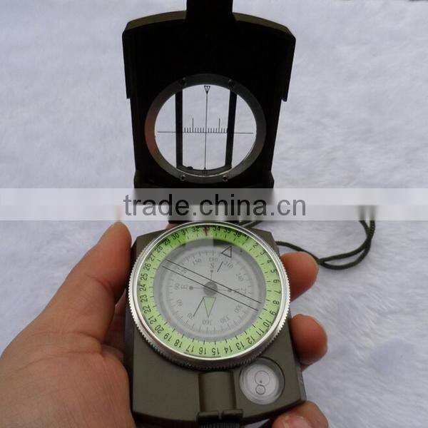 Outdoor Camping Hiking Compass ,Military Prismatic Sighting Compass