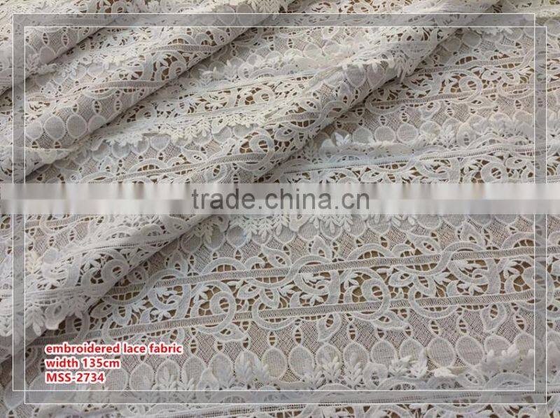 100% poly evening dress chemical african lace fabric