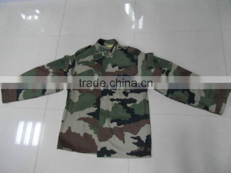 OEM cotton polyester ripstop canadian army woodland camouflage army comba uniform