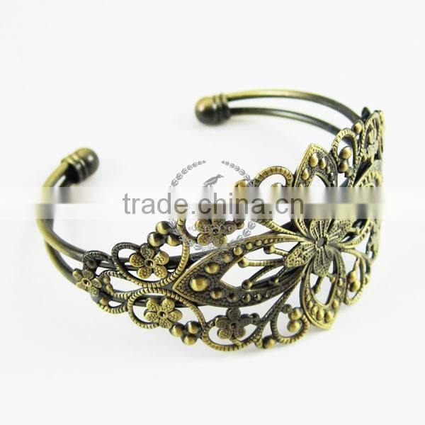 70*60mm vintage brass oval base tray bezels bracelet blank,antiqued bronze bracelet cuff tray bezels 1900010