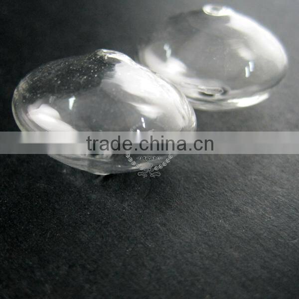 17x24mm transparent glass loose beads with 2mm holes DIY beading jewelry supplies 3070063