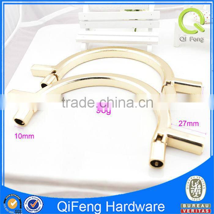 hardware fitting bag accessories zinc alloy gold bag handle for handbags