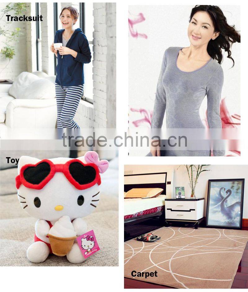 100% polyester soft shell fabric for garment for home textile loop velvet fabric