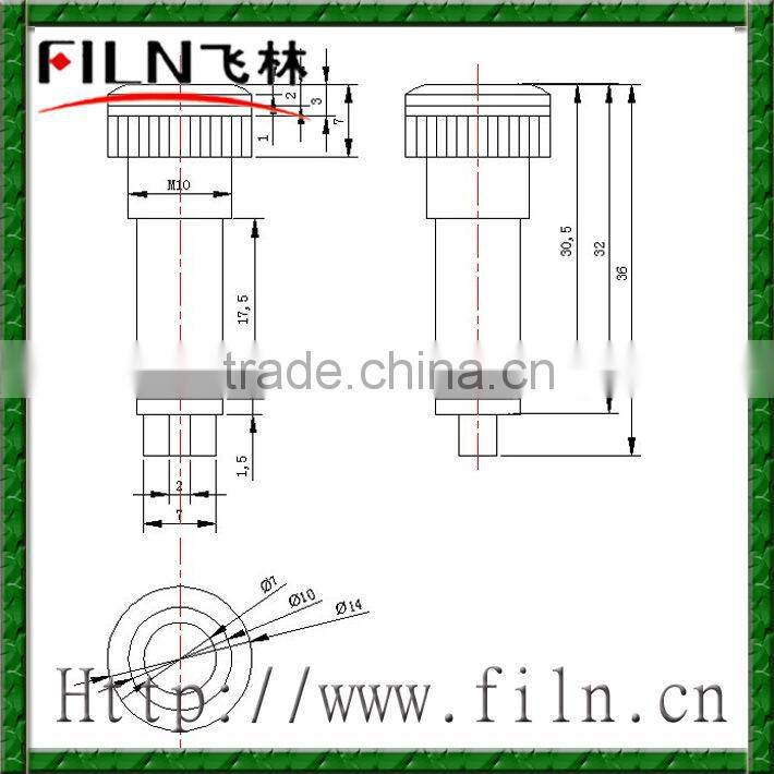 FILN 10mm plastic Green 220V phone call indicator light 100pcs per bag