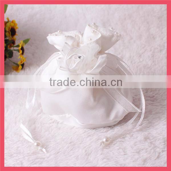 2014 wholesale factory price creative new gift long organza wine bottle bag