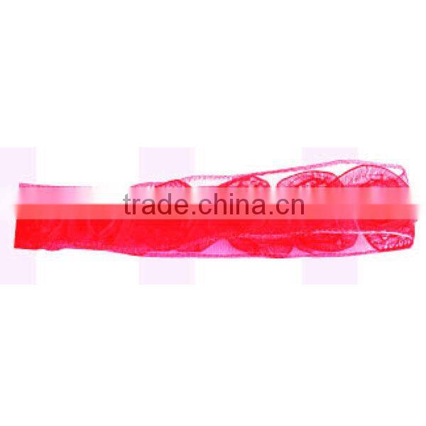 Red christmas ribbon wired organza ribbon