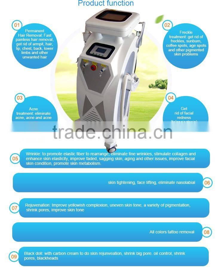 multifunction facial beauty machine 3 in 1 e light rf yag laser ipl shr