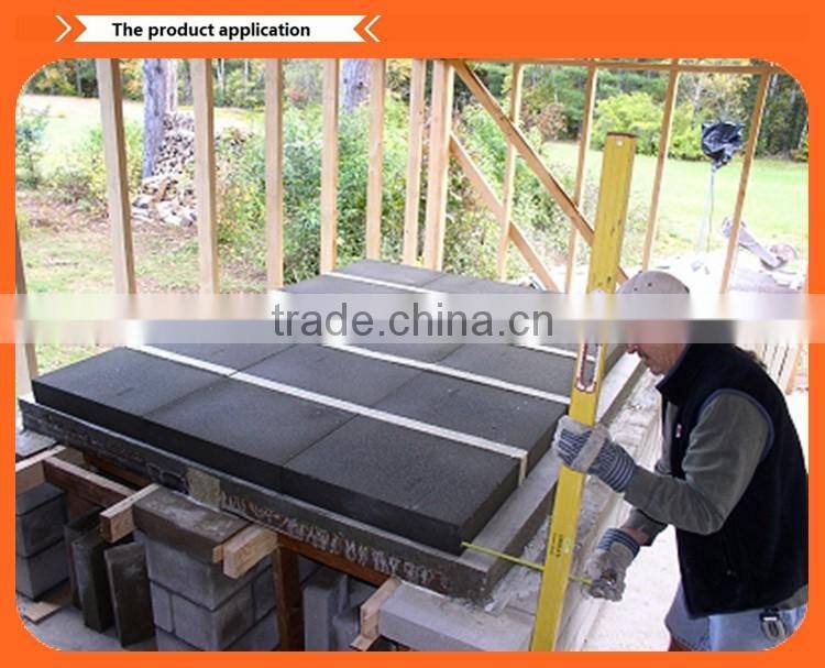Prefabricated fireproof foam glass panel flooring