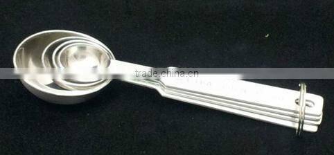 4pcs set popular stainless steel measuring spoon