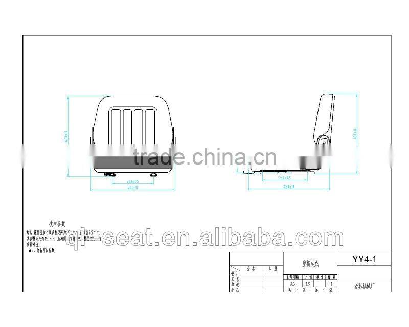 New Toyota Comfortable Heavy Duty Vinyl Tractor Seat