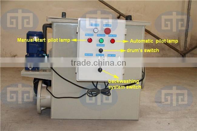 Fish farm drum filter, drum filter for the recirculating aquaculture system