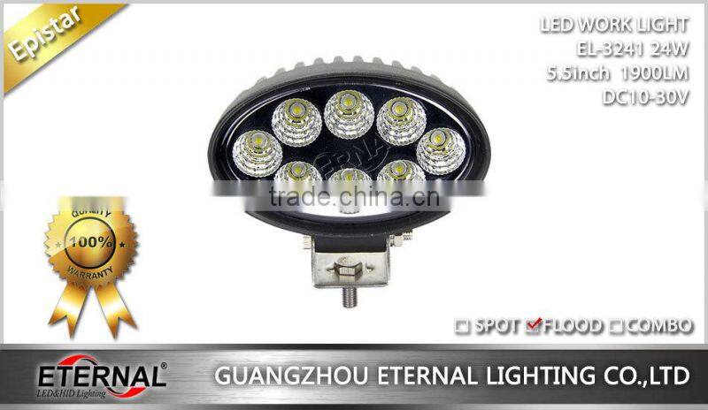 24W 5.5in off road motorcycle powersports 4x4 racing led working light driving lamp