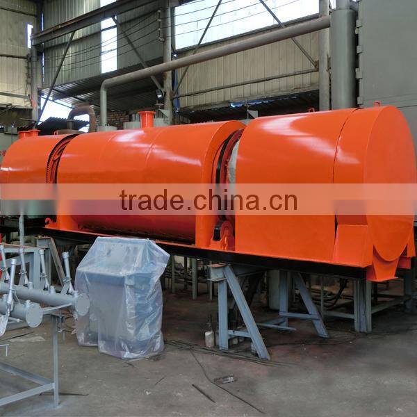 Output capacity 200-300kg/h horizontal Type continuous carbonization furnace