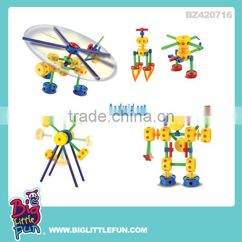 55pcs snow flower toy building block