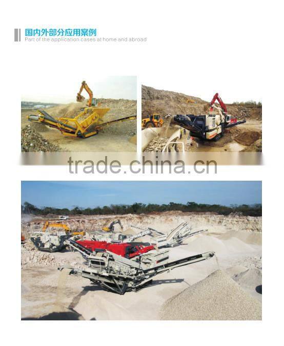 crawler-type Mobile Jaw Crushing Station for crushing vaious mines and rocks,AH-106-J factory sale