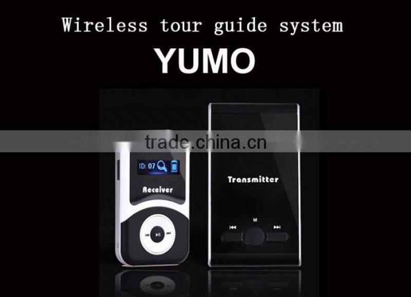 YMG-100 The smallest lightest thinnest 80M 15 hours Wireless Tour Guide System