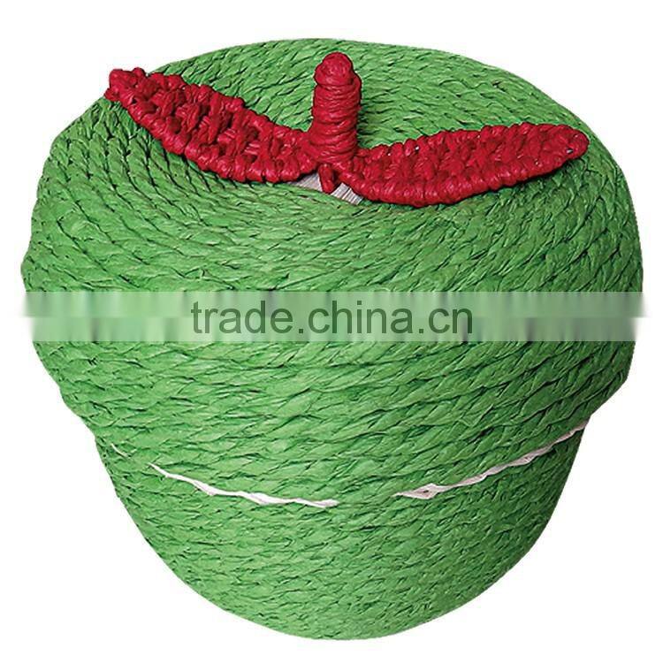 S.D artisan 100% woven apple shape rattan handmade gift basket