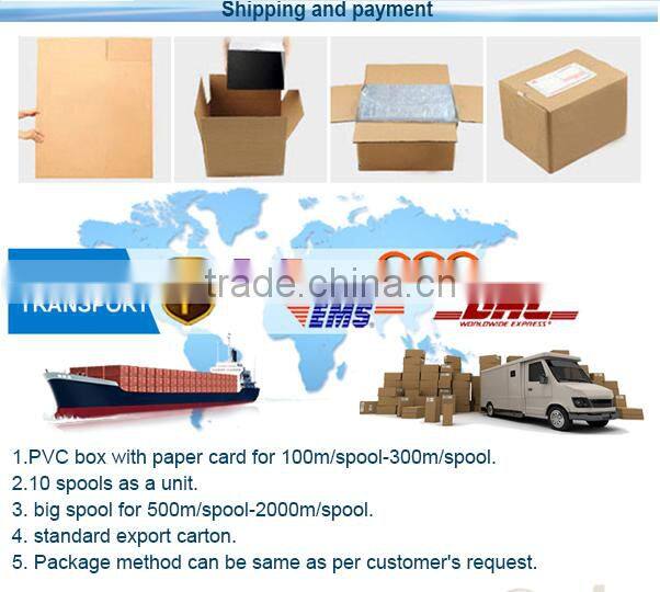 High quality 10 color 4/8 braided PE fishing line With great sensitivity good abrasion smooth surface