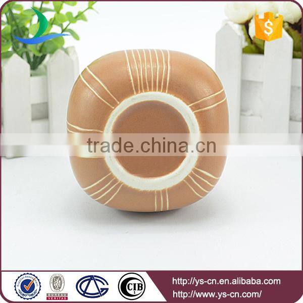 hot selling fashionable home decor Brown ceramic vase