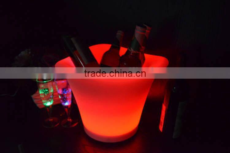 acrylic led ice bucket with remote control