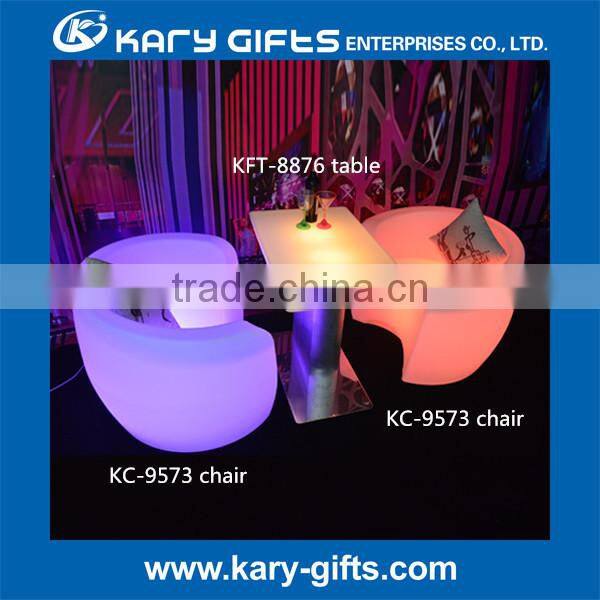2016 NEW commercial furniture LED lit tall cocktail table Hot Sale LED Furniture