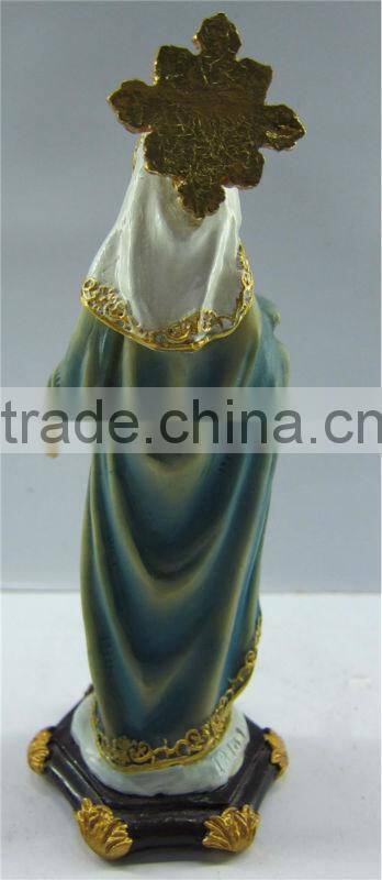 Religious resin lady figurine sculpture