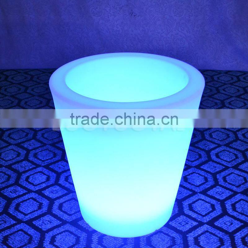 Unbroken high quality LED lighted PE ice bucket/wine cooler/flower port LTT-SF03