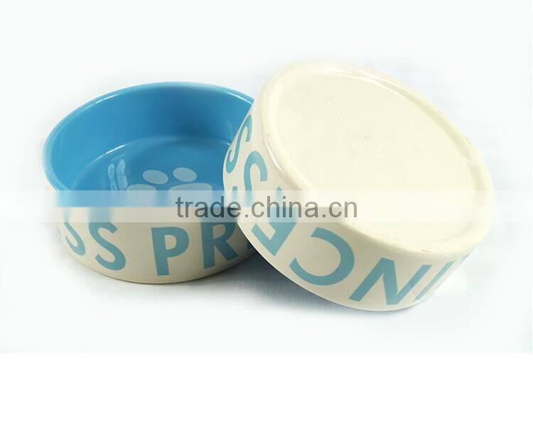 dog paw printing ceramic bowl pet ceramic bowl dog bowl cat bowl