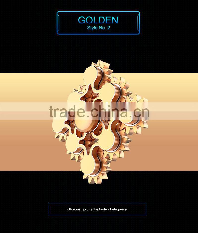 RGKNSE 9 Gear Linkage Hand Spinner 188 Bearing Metal Fidget Spinner Mix Color Match Aluminum alloy Fidget Toy Wind Spinner