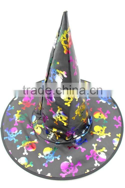 Halloween Costume cobweb skull witch Hat