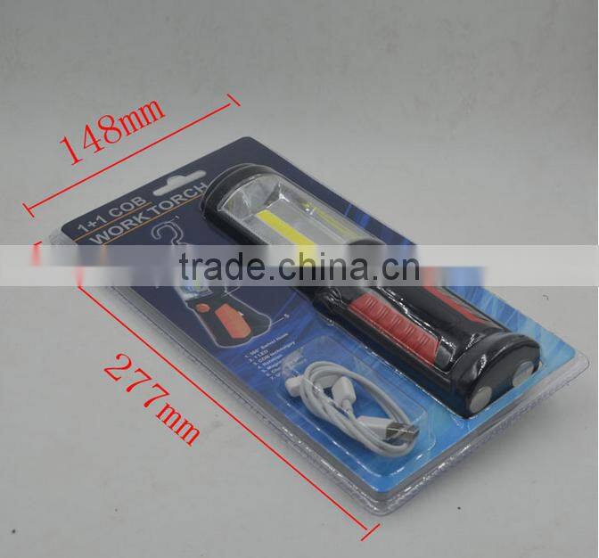 High quality Portable magnetic base rechargeable COB LED work light