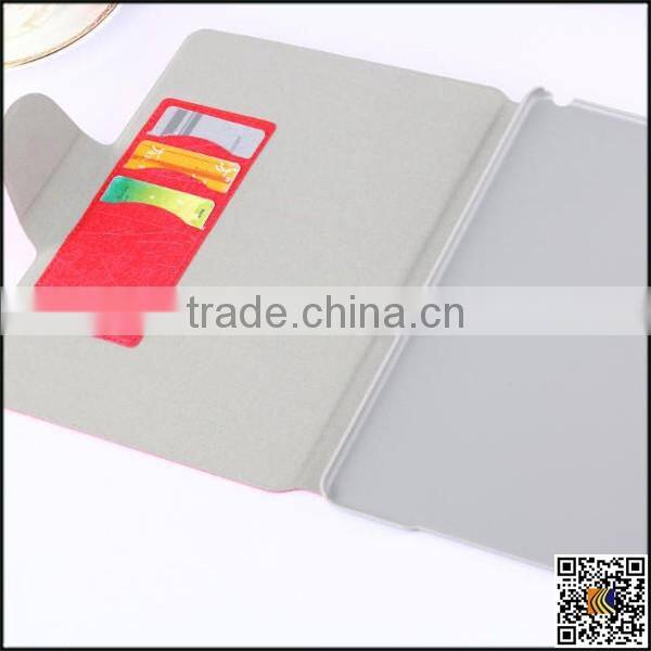 Flip Leather skin cover wallet leather Case with stand for ipad 6, flip case