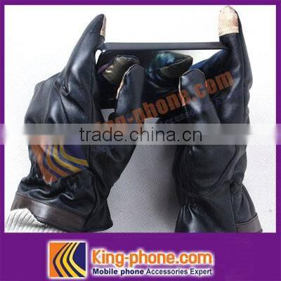 Leather touch screen gloves,touch leather gloves