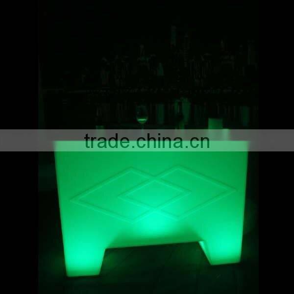 Waterproof led bar furniture big size table,portable bar counter table with RGBW