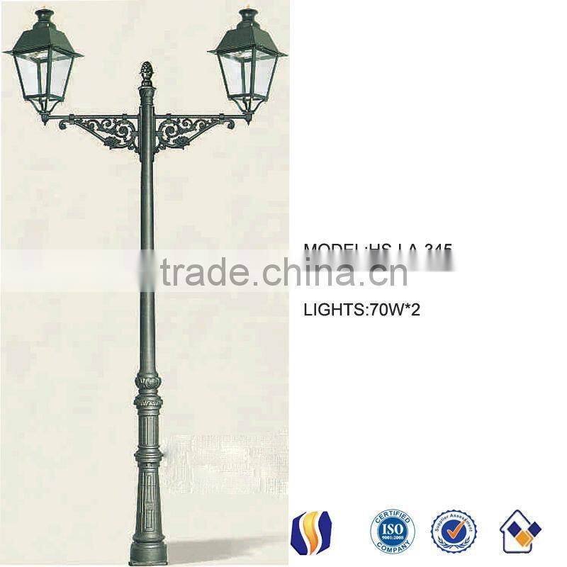 Outdoor decorative cast iron street lighting pole/lamp post made in Botou